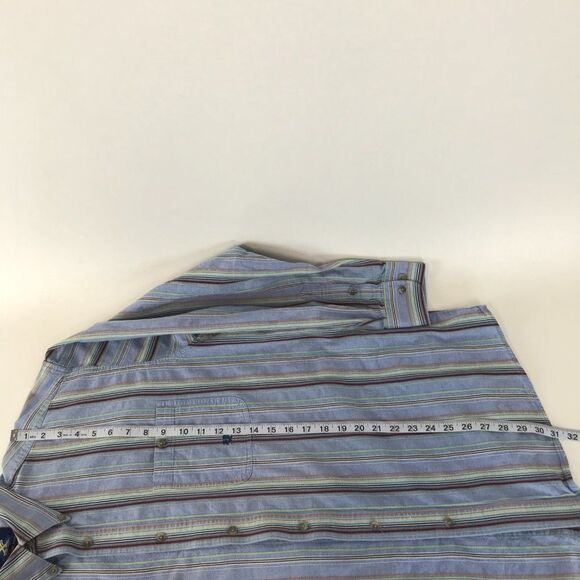 Wrangler 20X Button Down Shirt Mens XL Striped Casual Long Sleeve Cotton Western - Picture 7 of 10